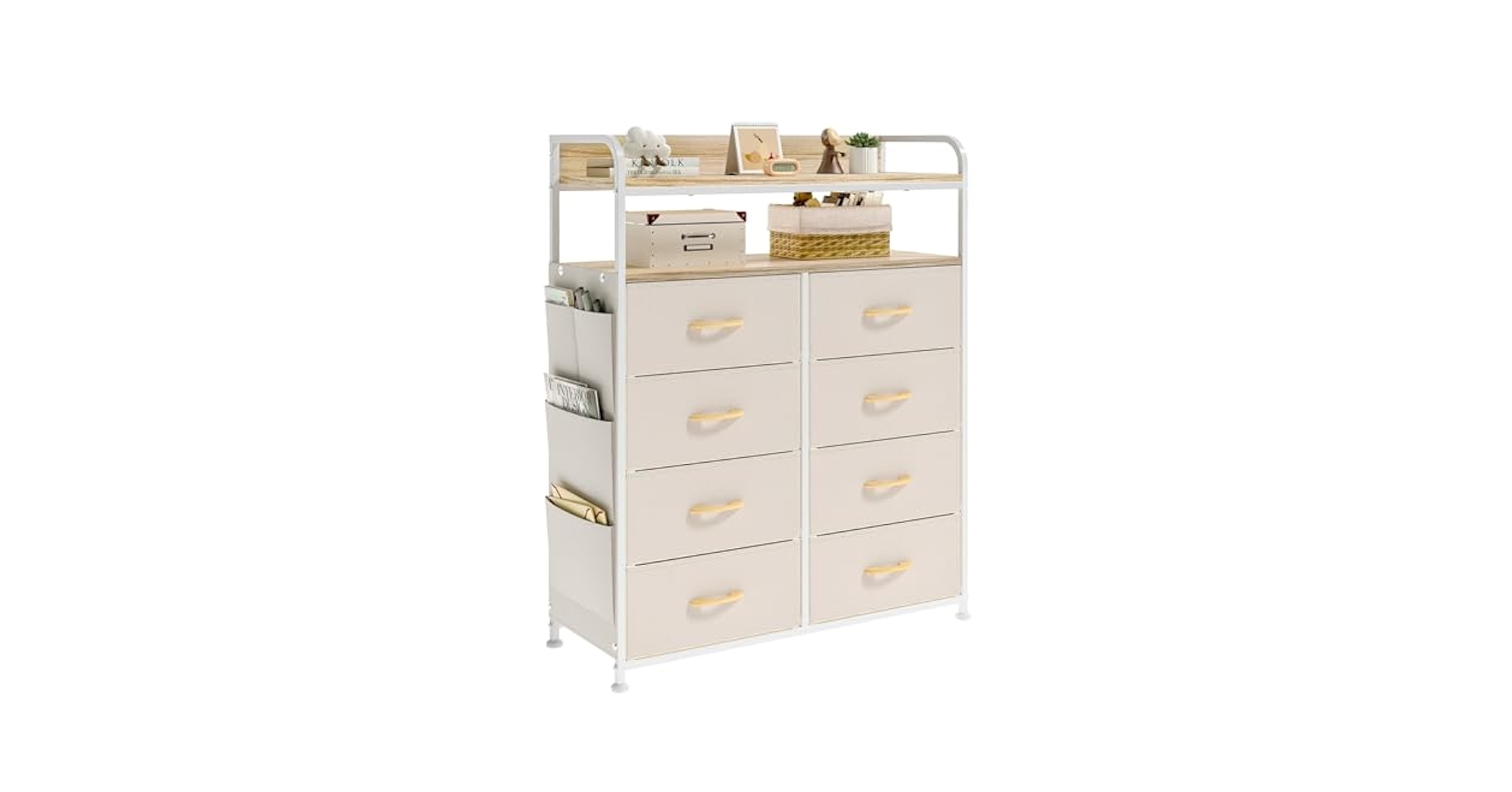 REAHOME 2段棚 収納チェスト 側面収納ポケット タンス 洋服 衣類 収納 714O8zEmzdL._UF350,350_QL80_.jpg